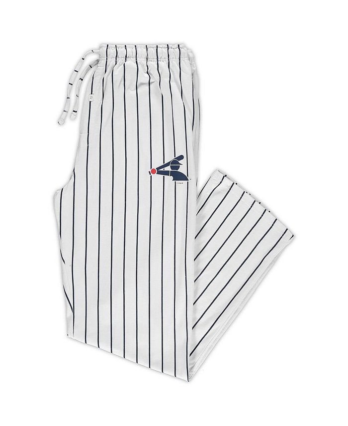 Concepts Sport Men's White, Black Chicago White Sox Big and Tall Pinstripe Sleep Pants