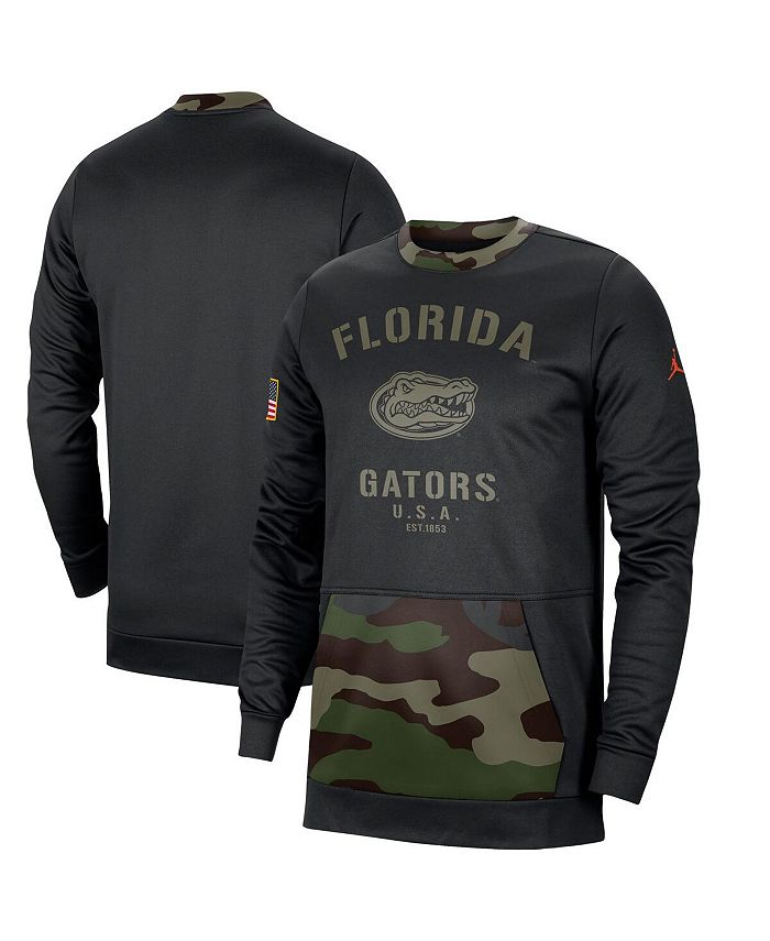 Jordan Men's Black, Camo Florida Gators Military Appreciation Performance Pullover Sweatshirt