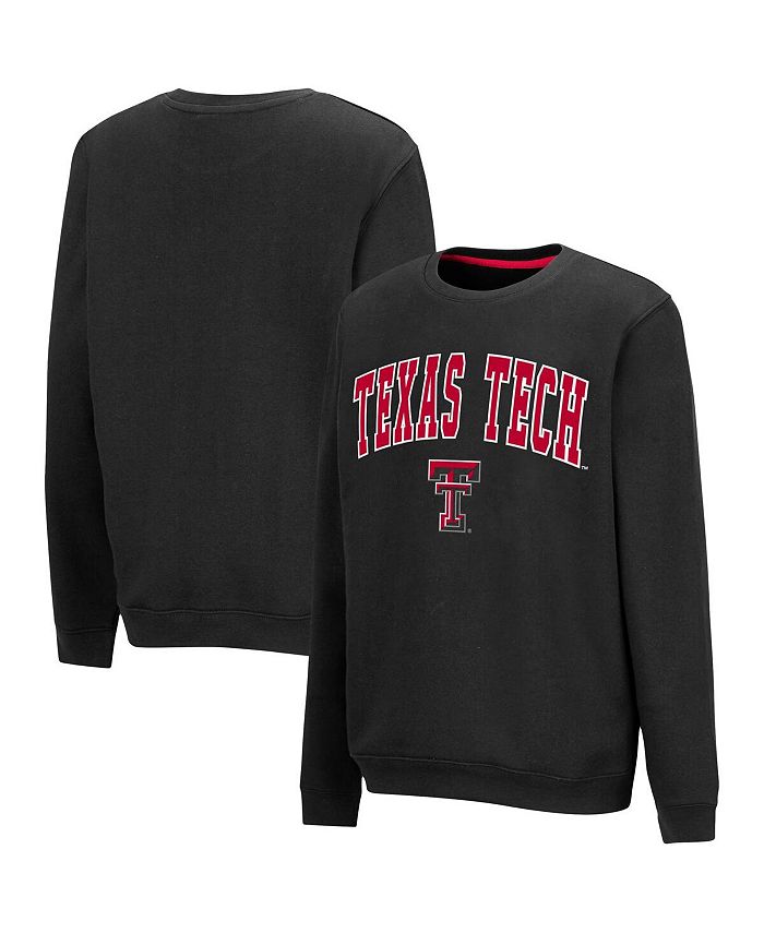 Colosseum Big Boys Black Texas Tech Red Raiders Campus Pullover Sweatshirt