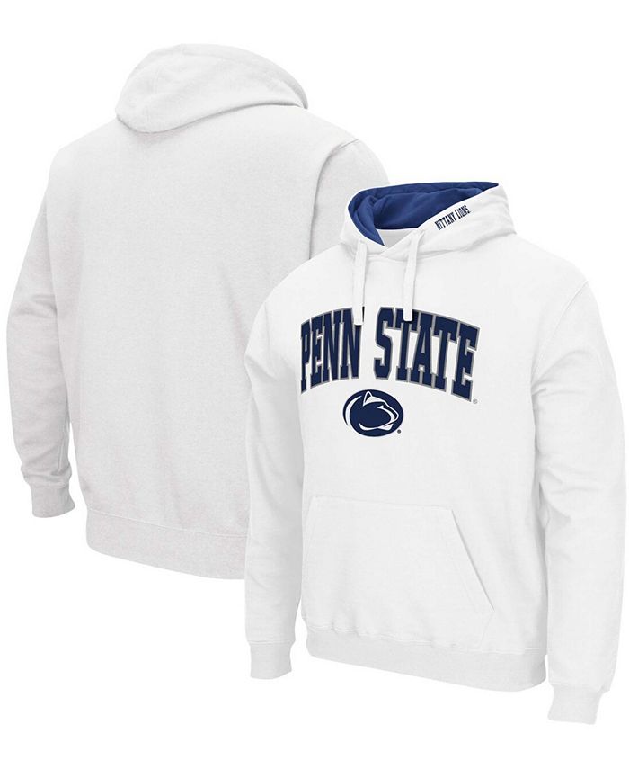 Colosseum Men's White Penn State Nittany Lions Arch and Logo 3.0 Pullover Hoodie