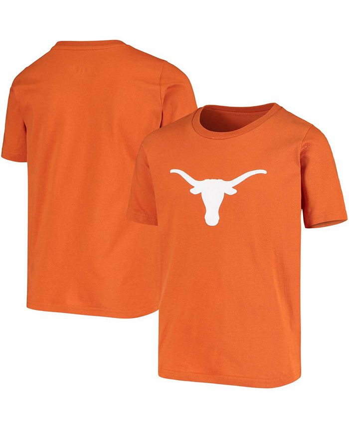 Outerstuff Big Boys Texas Orange Texas Longhorns Primary Logo T-shirt