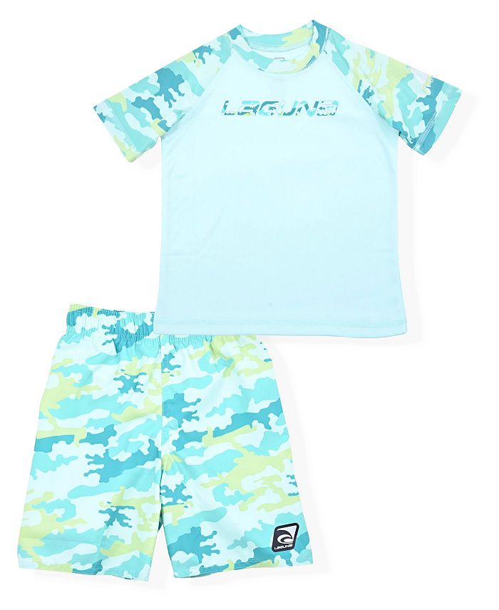 Laguna Toddler Boys Camofied Swim Set, 2 Piece