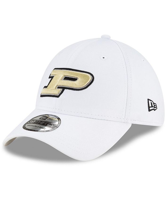 New Era Men's White Purdue Boilermakers Campus Preferred 39THIRTY Flex Hat