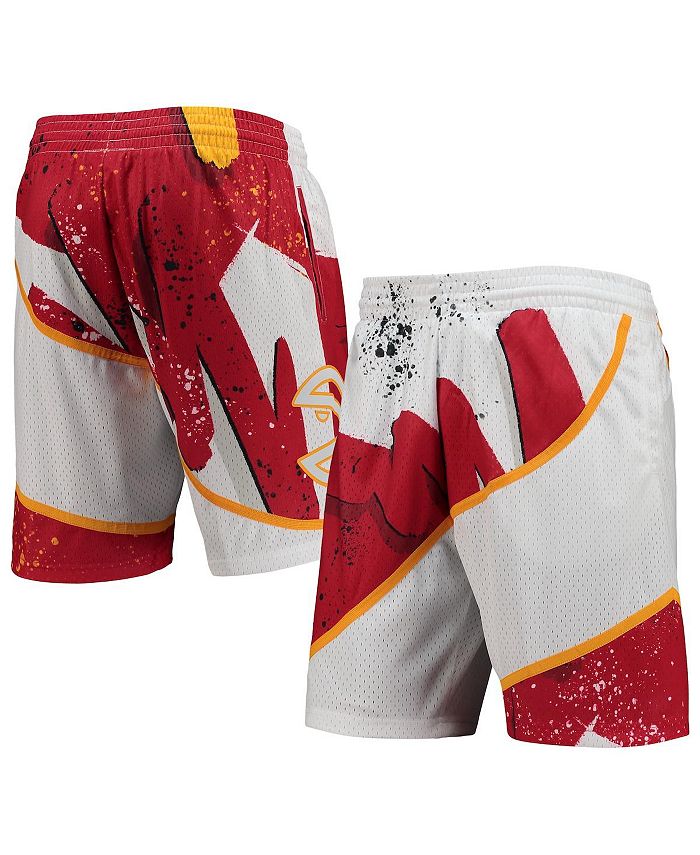 Mitchell & Ness Men's White Atlanta Hawks Hardwood Classics 1986 Hyper Hoops Swingman Shorts