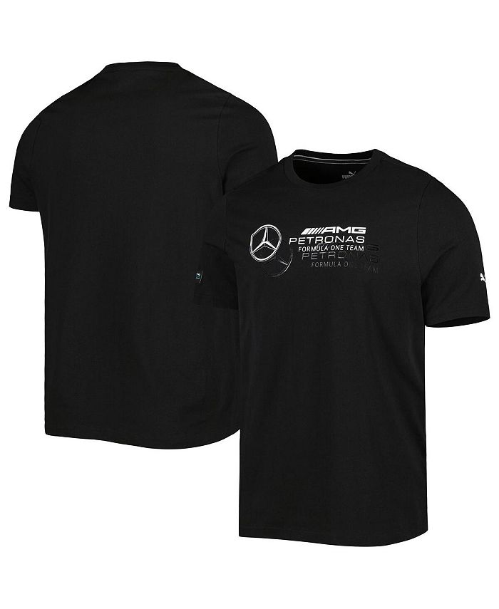 Puma Men's Black Mercedes-AMG Petronas F1 Team 2023 Logo T-shirt
