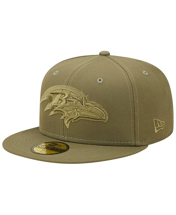 New Era Men's Olive Baltimore Ravens Color Pack 59FIFTY Fitted Hat