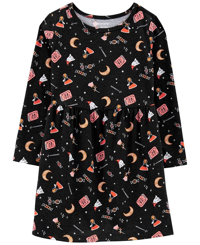 Carter's Toddler Girls Long Sleeve Halloween Jersey Dress