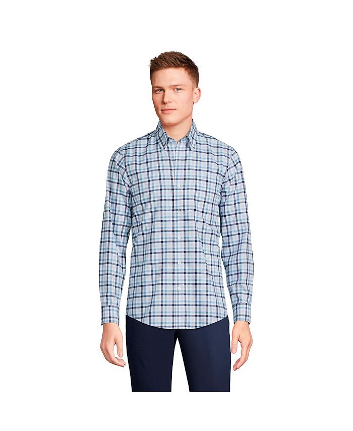 Lands' End Men's Tall Traditional Fit No Iron Twill Shirt