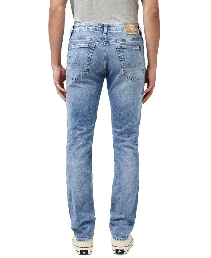 Buffalo David Bitton Men's Slim Fit Ash Veined Worked Jeans