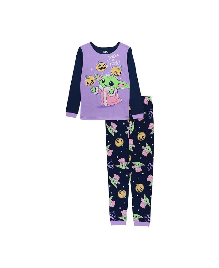 The Mandalorian Little Girls Mandalorian T-shirt and Pajama, 2 Piece Set