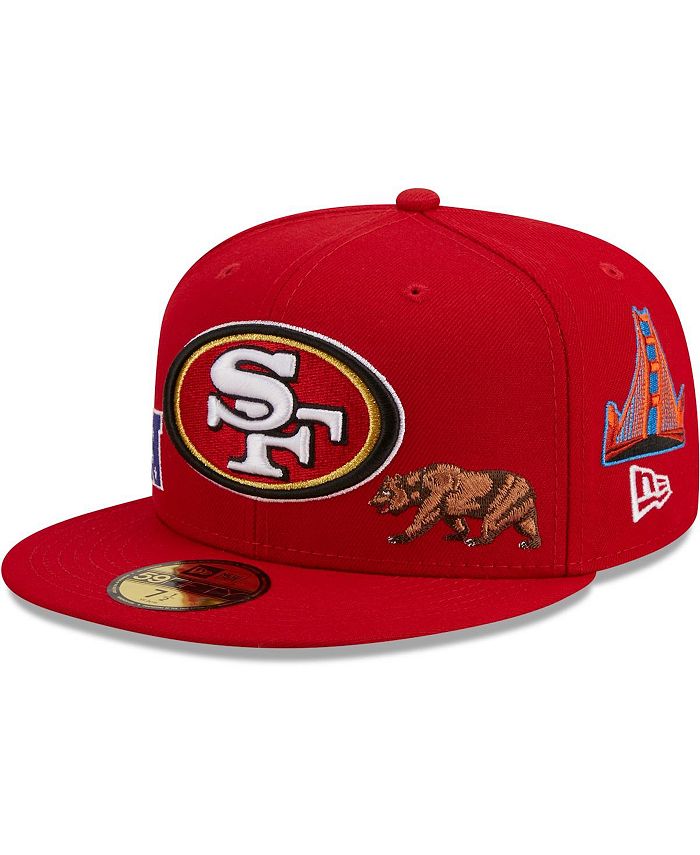 New Era Men's Scarlet San Francisco 49ers Team Local 59FIFTY Fitted Hat