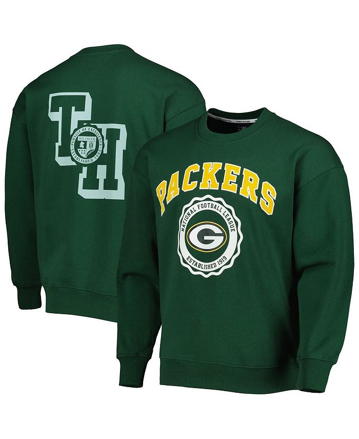 Tommy Hilfiger Men's Green Green Bay Packers Ronald Crew Sweatshirt