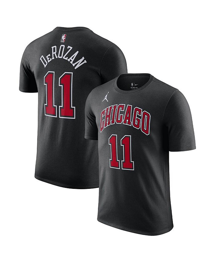 Jordan Men's Brand DeMar DeRozan Black Chicago Bulls 2022/23 Statement Edition Name and Number T-shirt