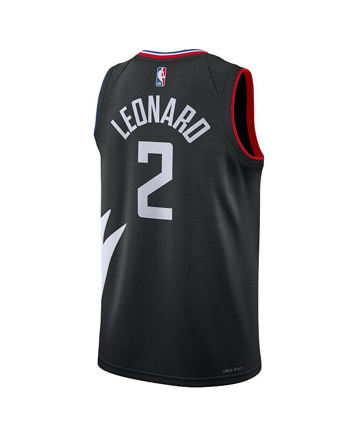 Jordan Men's Brand Kawhi Leonard Black LA Clippers 2022/23 Statement Edition Swingman Jersey
