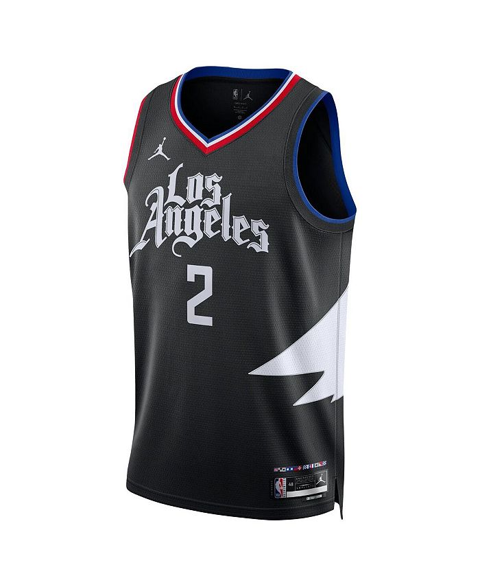 Jordan Men's Brand Kawhi Leonard Black LA Clippers 2022/23 Statement Edition Swingman Jersey