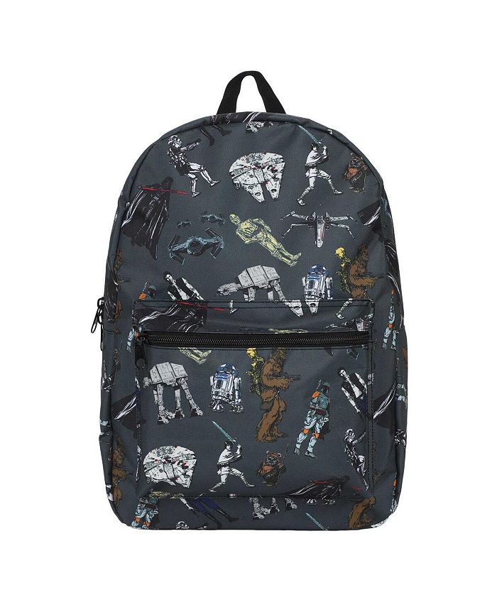 Bioworld Men's and Women's Black Star Wars Character Backpack