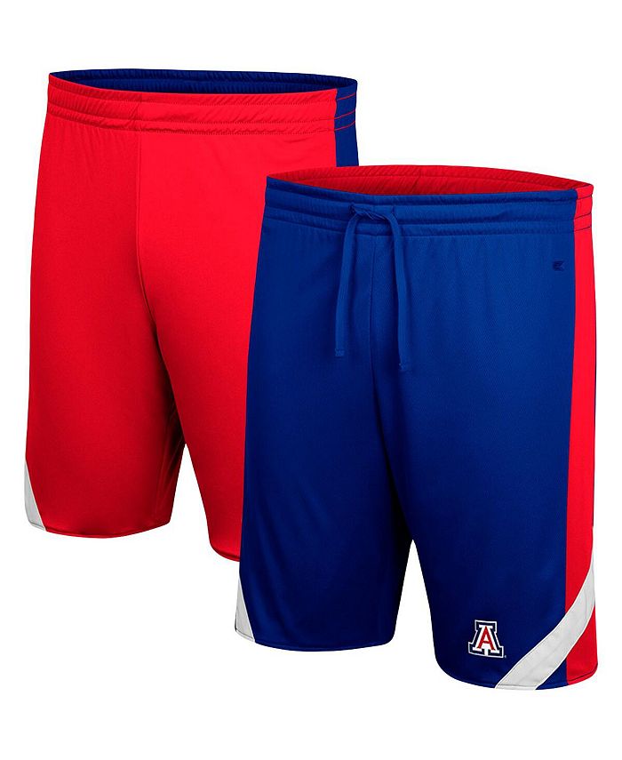 Colosseum Men's Navy and Red Arizona Wildcats Am I Wrong Reversible Shorts