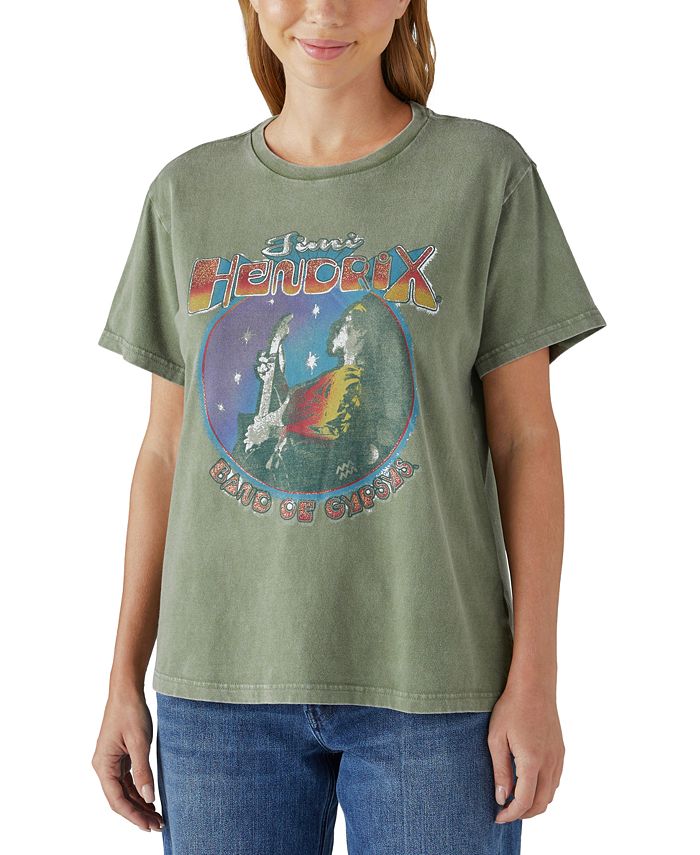 Lucky Brand Cotton Jimi Hendrix Band of Gypsies Graphic T-Shirt