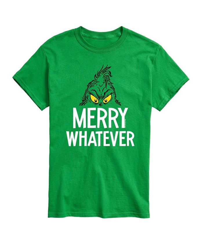 AIRWAVES Men's Dr. Seuss The Grinch Merry Whatever Graphic T-shirt