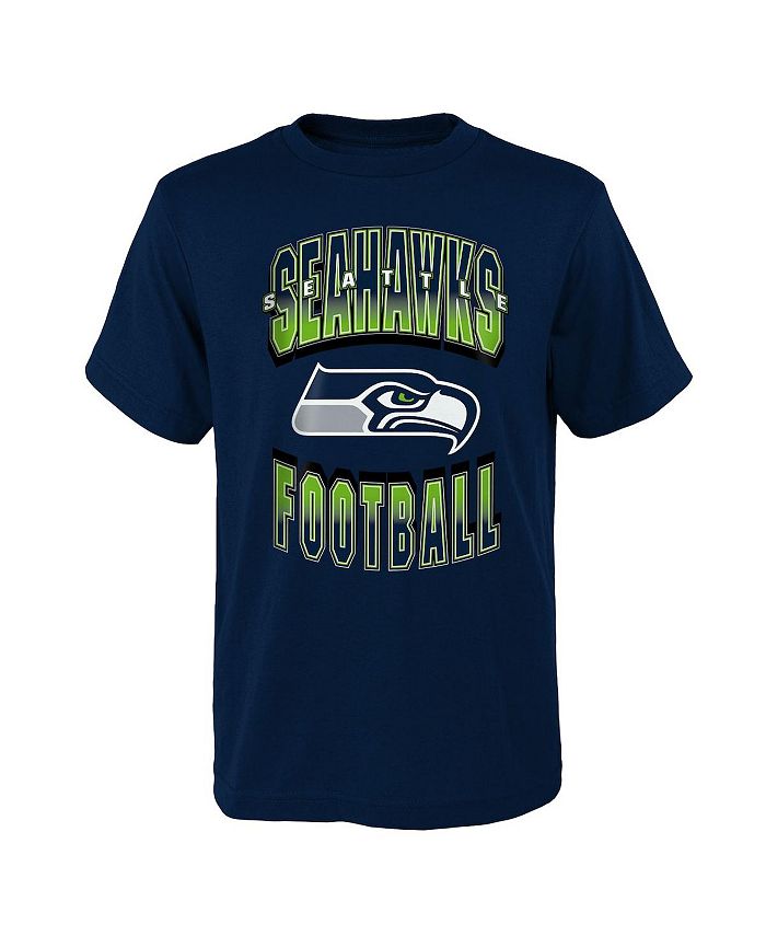 Outerstuff Big Boys College Navy Seattle Seahawks Forward Progress T-shirt