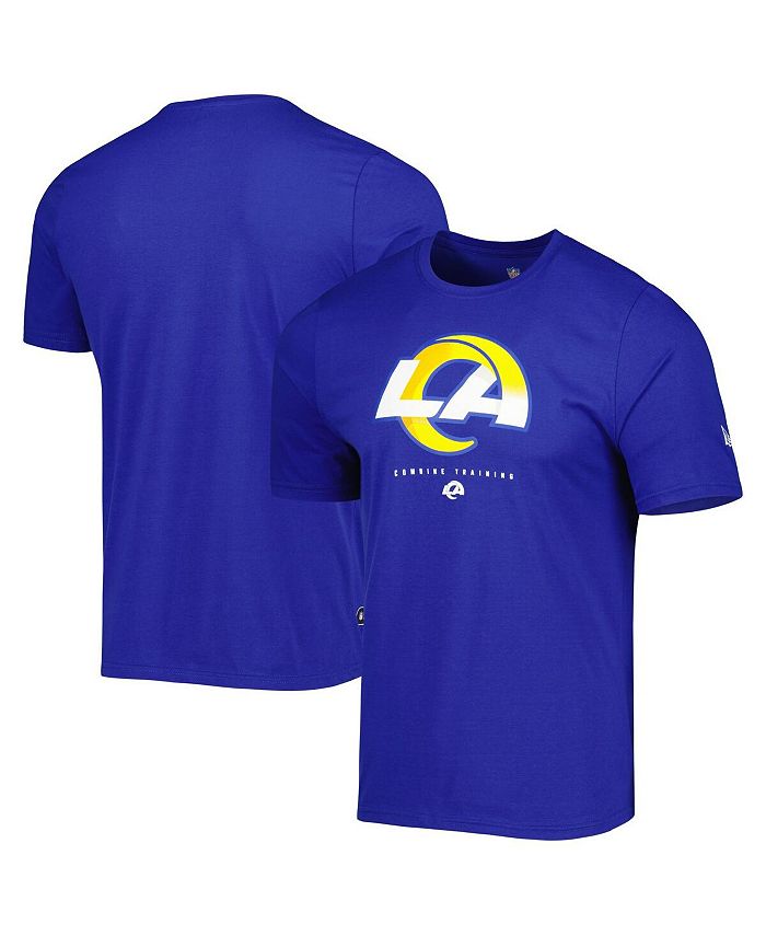 New Era Men's Royal Los Angeles Rams Combine Authentic Ball Logo T-shirt