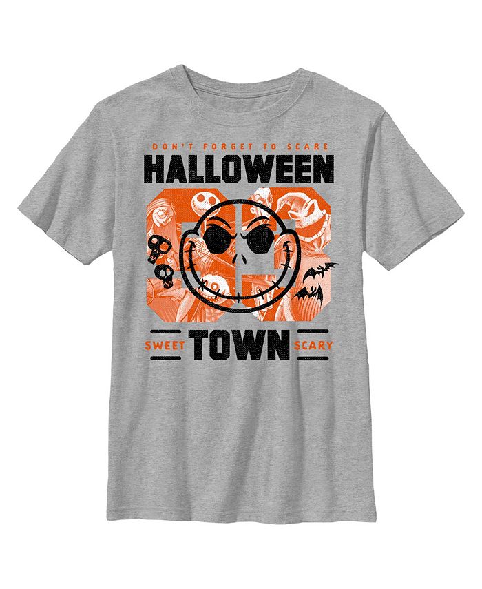 Disney Boy's The Nightmare Before Christmas Halloweentown Collegiate Child T-Shirt