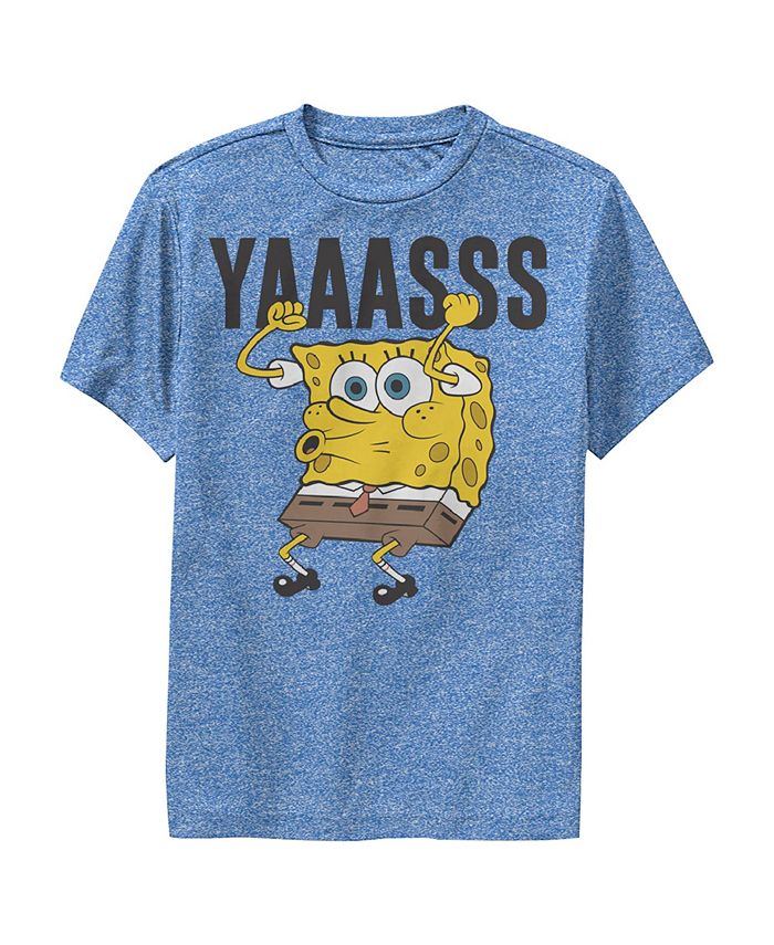 Nickelodeon Boy's SpongeBob SquarePants Yasss Cheer Child Performance Tee