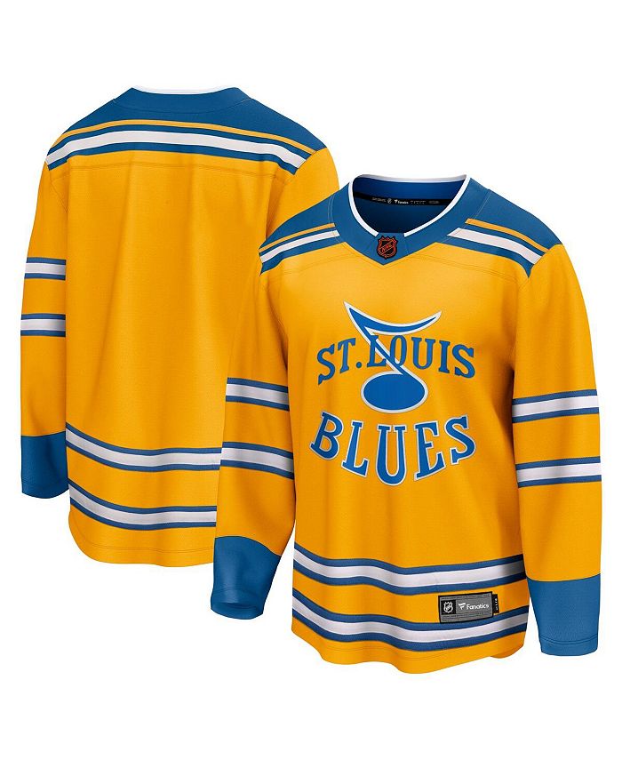 Fanatics Men's Branded Yellow St. Louis Blues Special Edition 2.0 Breakaway Blank Jersey