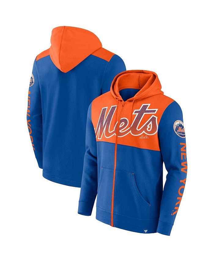 Fanatics Men's Branded Royal New York Mets Walk Off Fleece Full-Zip Hoodie