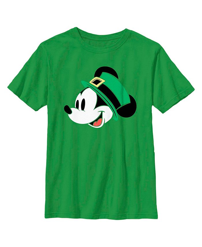 Disney Boy's Mickey & Friends Mickey With Irish Hat Child T-Shirt