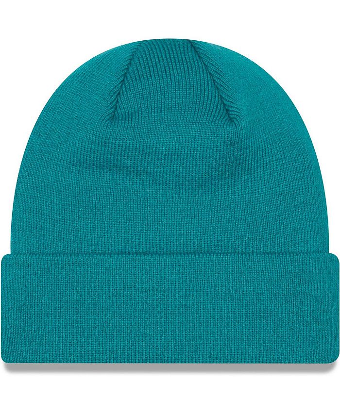 New Era Men's Turquoise Manchester United Seasonal Cuffed Knit Hat