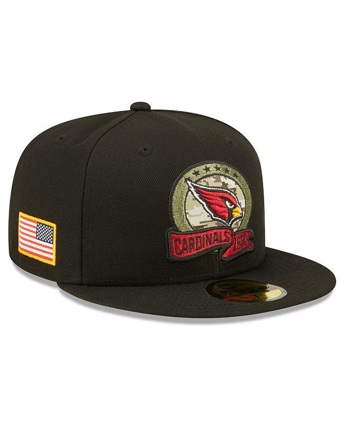 New Era Men's Black Arizona Cardinals 2022 Salute To Service 59FIFTY Fitted Hat