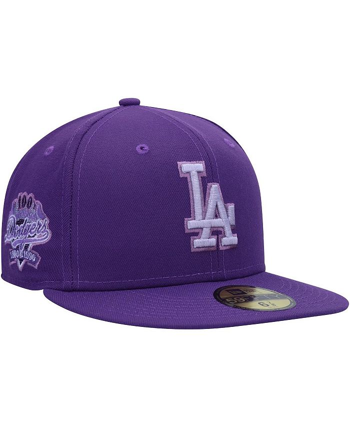 New Era Men's Purple Los Angeles Dodgers Lavender Undervisor 59FIFTY Fitted Hat