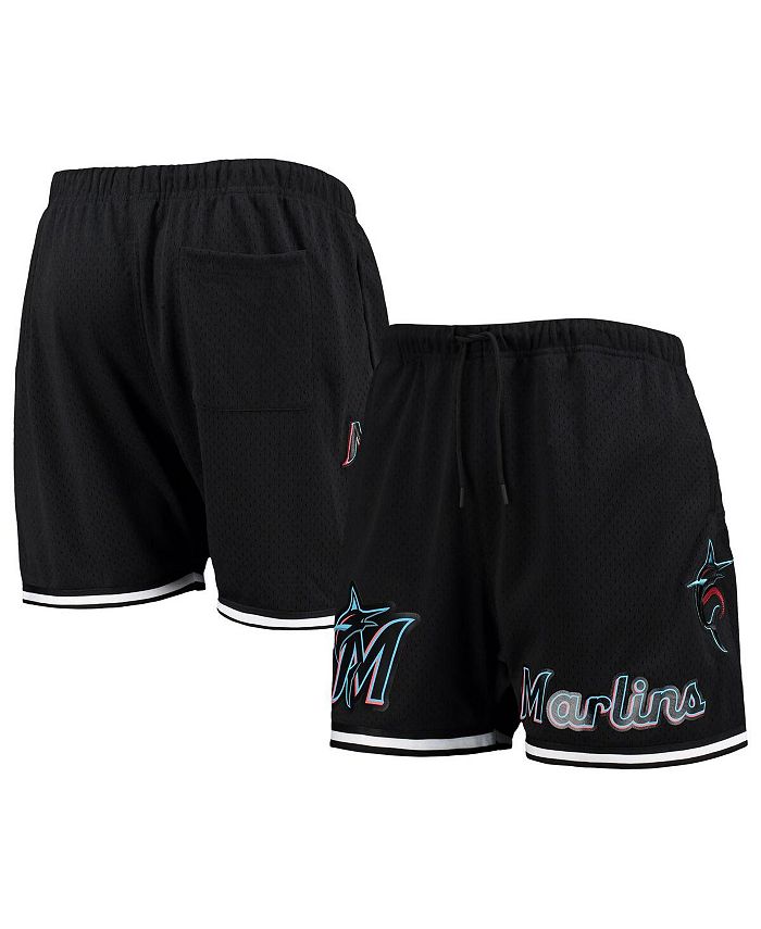 Pro Standard Men's Black Miami Marlins Logo Mesh Shorts
