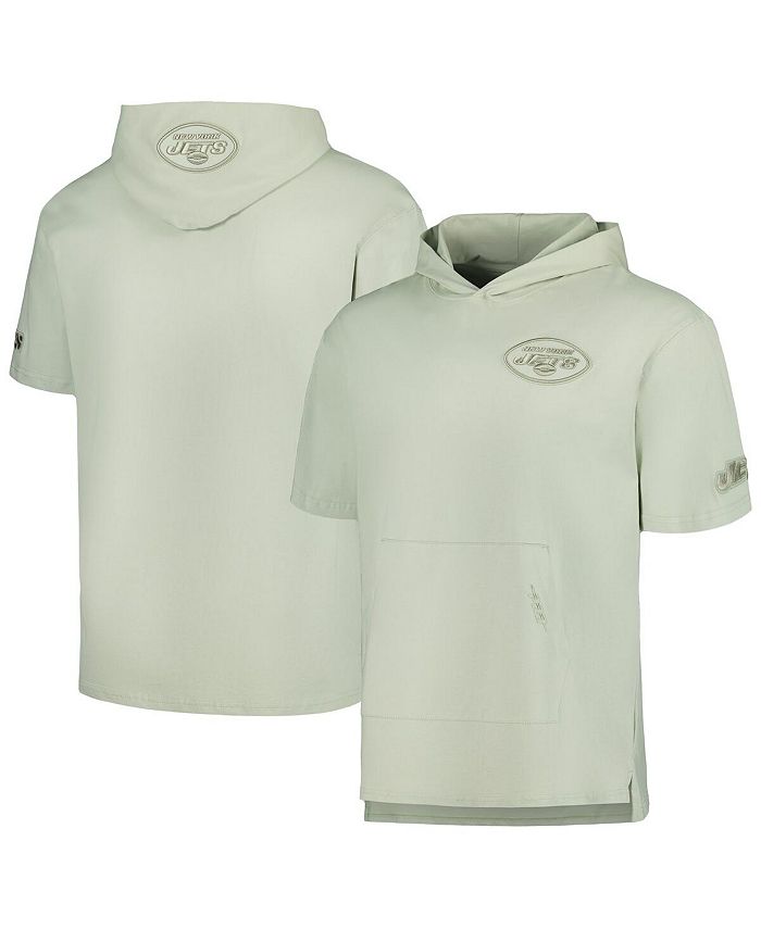 Pro Standard Men's Light Green New York Jets Neutrals Short Sleeve Pullover Hoodie