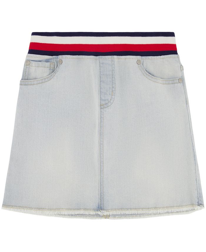 Tommy Hilfiger Little Girls Pull-On Global Stripe Denim Skirt