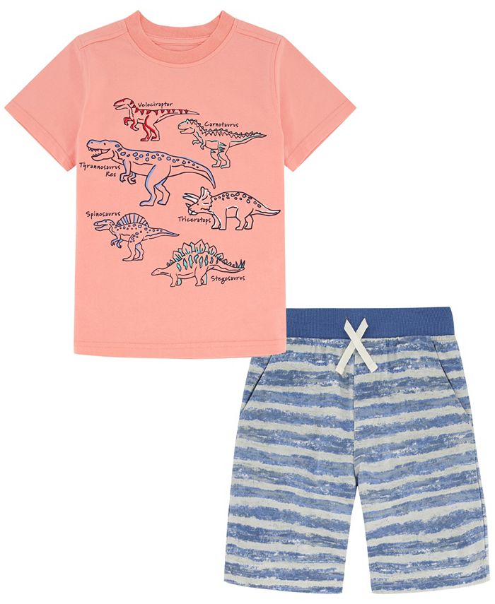 Kids Headquarters Baby Boys Dinosaur T Shirt and Shorts, 2 Piece Set