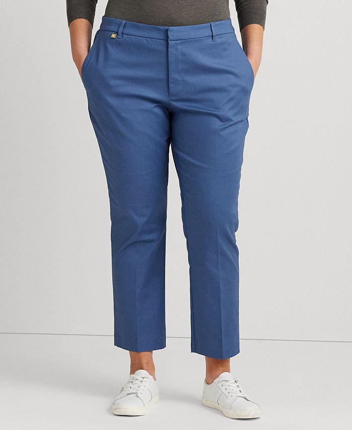 Lauren Ralph Lauren Plus Size Cropped Skinny Pants