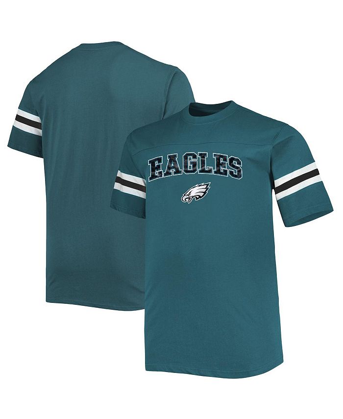 Profile Men's Midnight Green Philadelphia Eagles Big and Tall Arm Stripe T-shirt