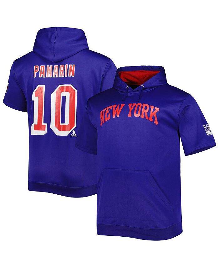 Fanatics Men's Branded Artemi Panarin Blue New York Rangers Big and Tall Name and Number Pullover Hoodie