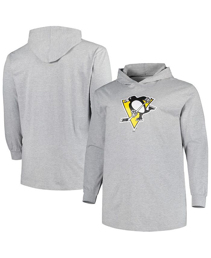 Profile Men's Heather Gray Pittsburgh Penguins Big and Tall Pullover Hoodie