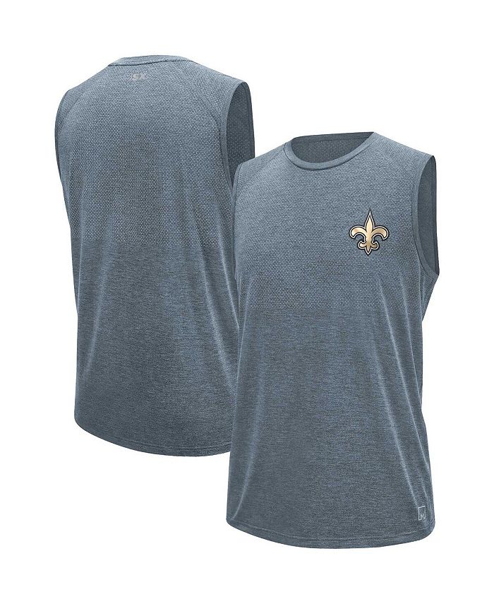 MSX by Michael Strahan Men's Gray New Orleans Saints Warm Up Sleeveless T-shirt