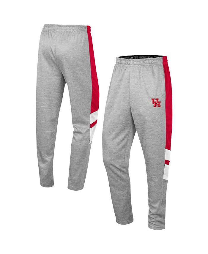 Colosseum Men's Heathered Gray and Red Houston Cougars Bushwood Pants