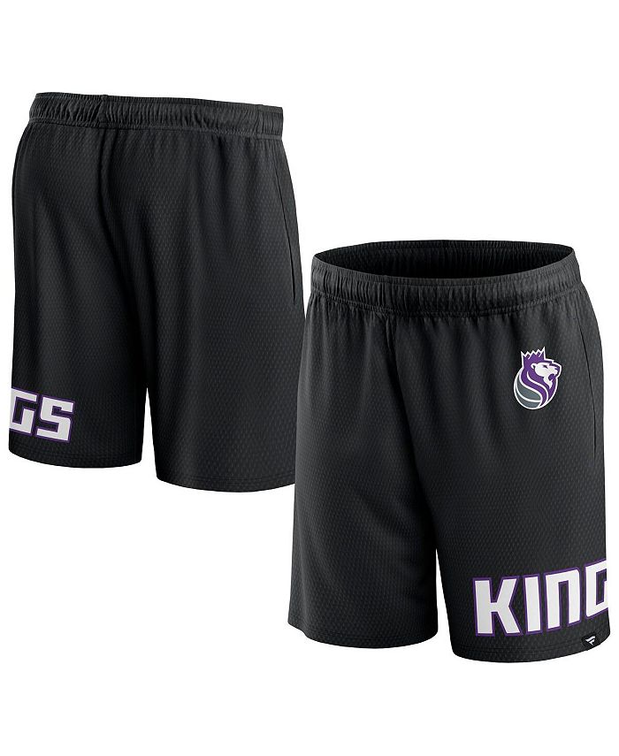 Fanatics Men's Branded Black Sacramento Kings Free Throw Mesh Shorts