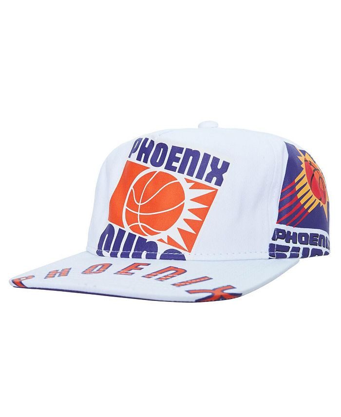 Mitchell & Ness Men's White Phoenix Suns Hardwood Classics In Your Face Deadstock Snapback Hat