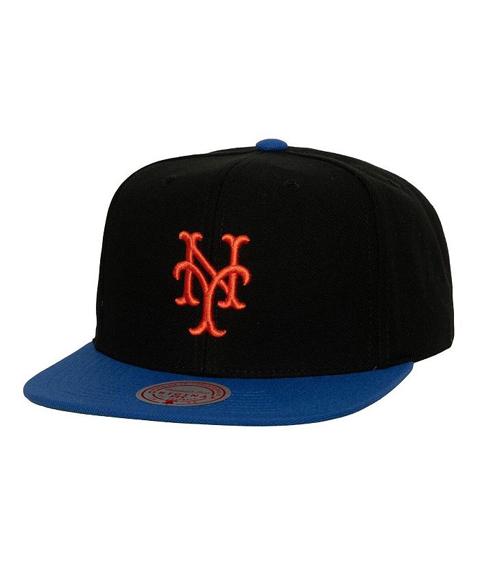 Mitchell & Ness Men's Black New York Mets Cooperstown Collection Evergreen Snapback Hat