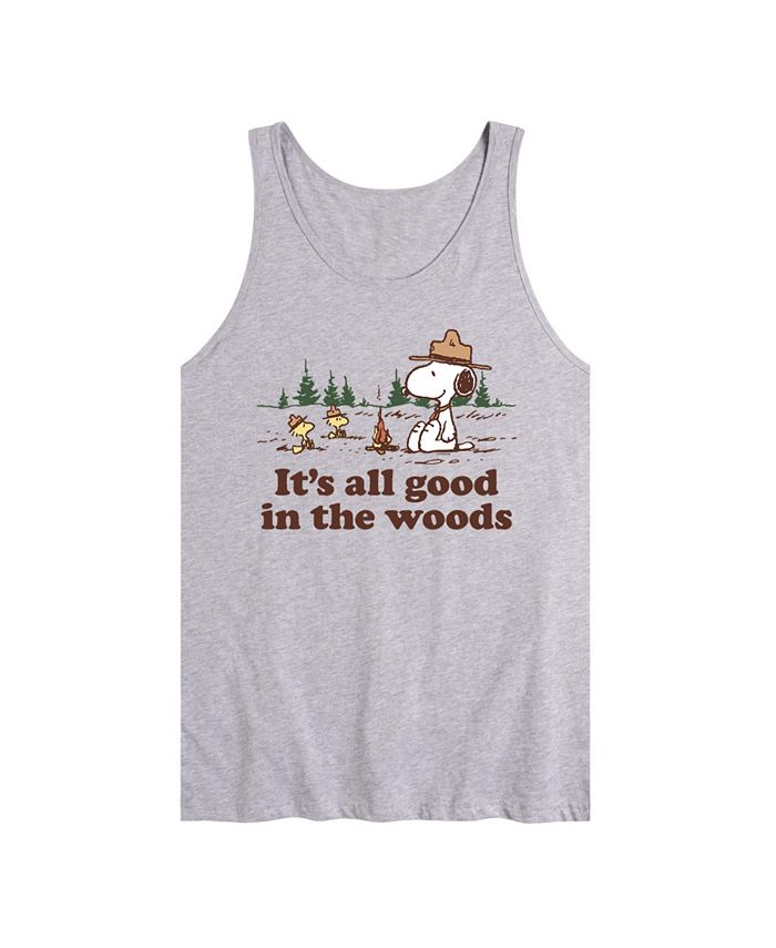 AIRWAVES Men's Peanuts All Good In The Woods Tank