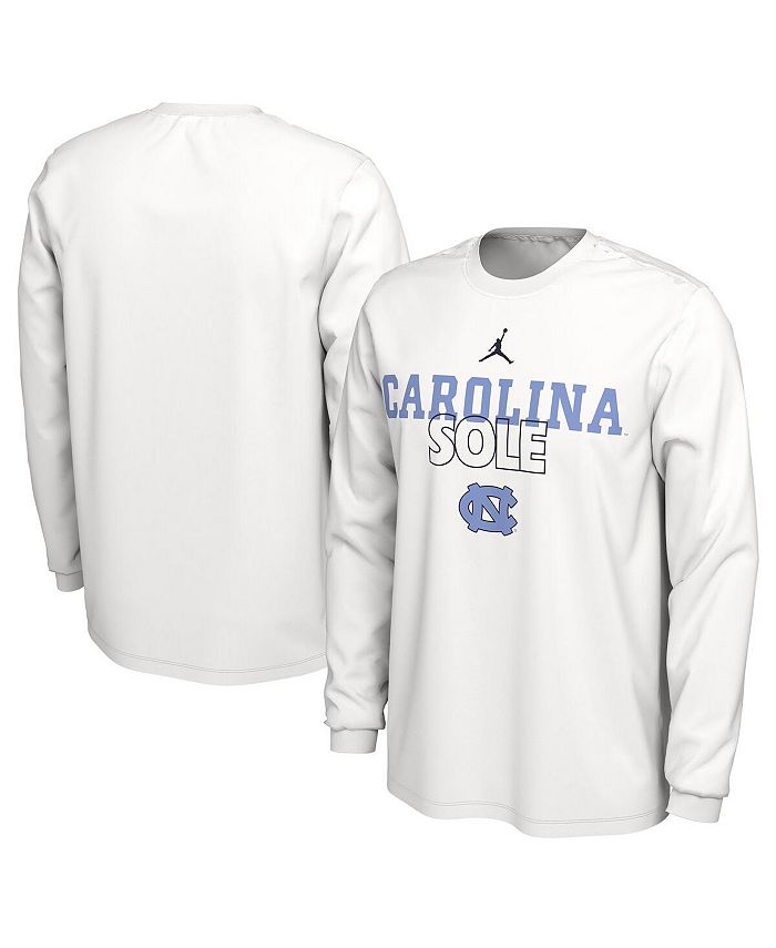 Jordan Men's Brand White North Carolina Tar Heels On Court Long Sleeve T-shirt