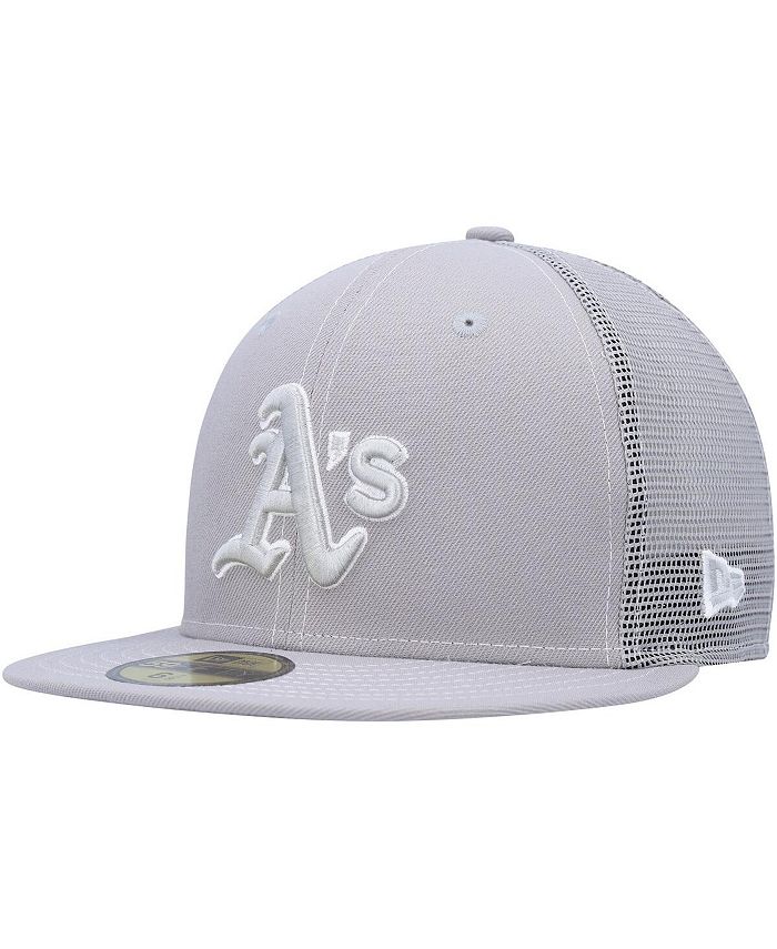 New Era Men's Gray Oakland Athletics 2023 On-Field Batting Practice 59FIFTY Fitted Hat