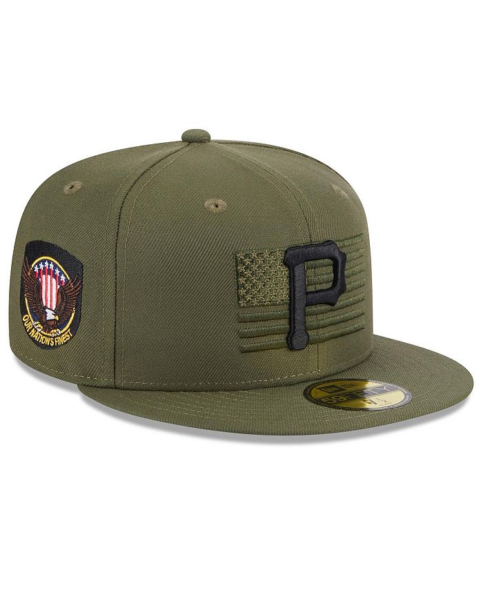 New Era Men's Green Pittsburgh Pirates 2023 Armed Forces Day On-Field 59FIFTY Fitted Hat